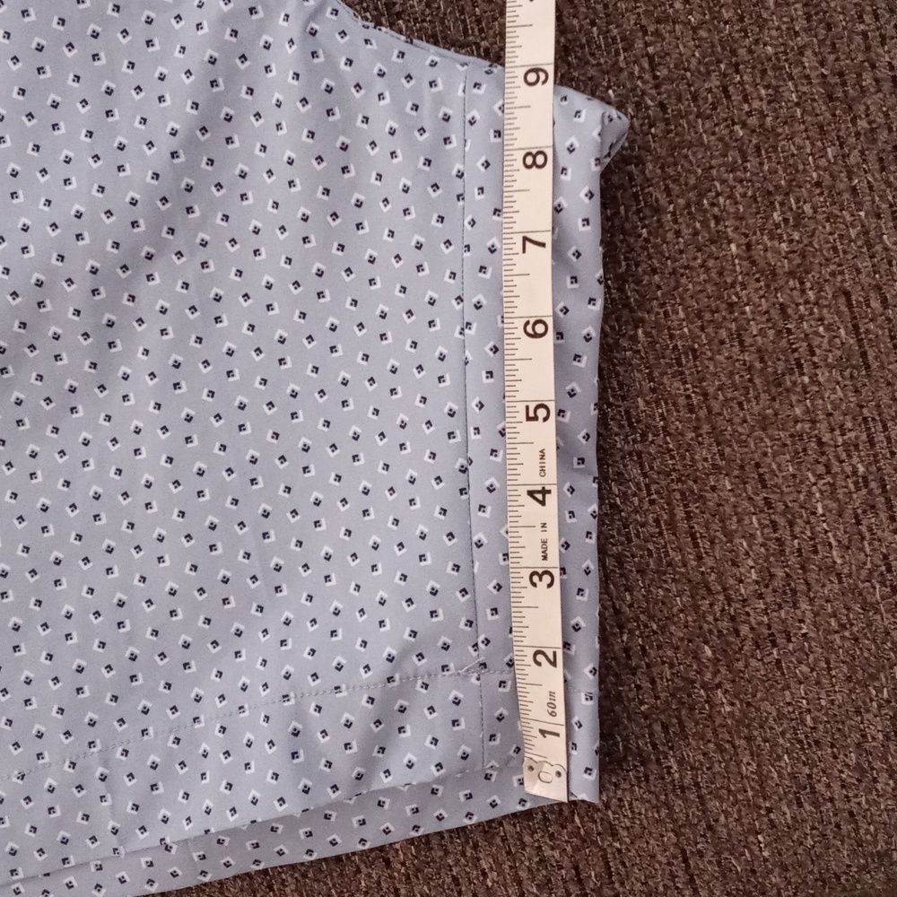 💙RLX Ralph Lauren💙 - Spyglass Blue/White Geometric Print Stretch Short - Picture 15 of 16